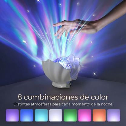 Proyector Concha Aurora Boreal