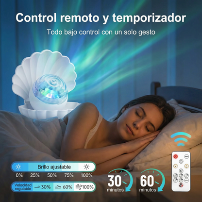 Proyector Concha Aurora Boreal